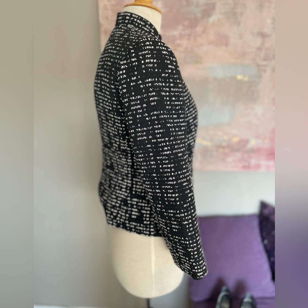 Nine West black and white light weight blazer size 4 NWOT - Picture 13 of 15